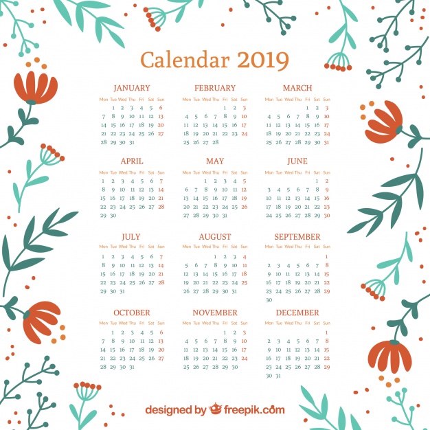adobe calendar template 2020